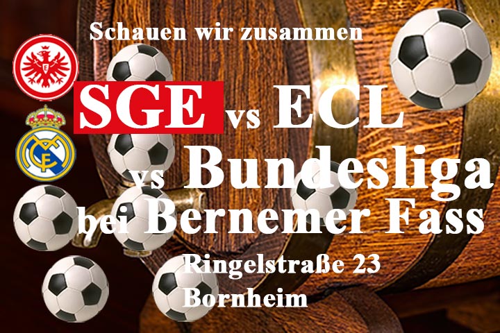 Fußball Kneipe Bernemer Fass zeigt Fußball live